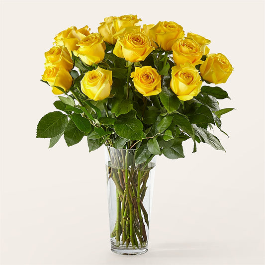 Long Stem Yellow Rose Bouquet – WARD'S FLORIST AND GREENHOUSE, Beverly MA