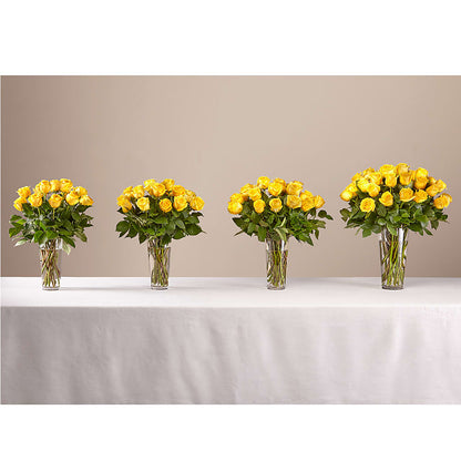 Long Stem Yellow Rose Bouquet – WARD'S FLORIST AND GREENHOUSE, Beverly MA