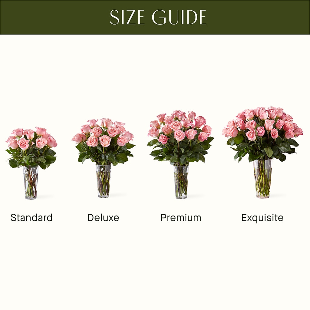 Long Stem Pink Rose Bouquet – WARD'S FLORIST AND GREENHOUSE, Beverly MA