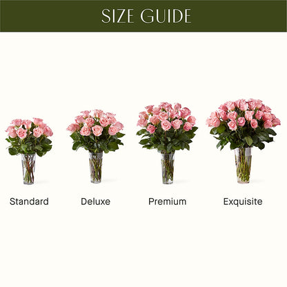Long Stem Pink Rose Bouquet – WARD'S FLORIST AND GREENHOUSE, Beverly MA