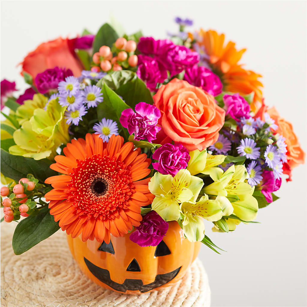 Tricks & Treats Pumpkin – WARD'S FLORIST AND GREENHOUSE, Beverly MA
