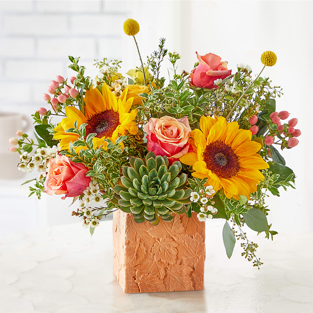 Sunflower Season Bouquet – WARD'S FLORIST AND GREENHOUSE, Beverly MA