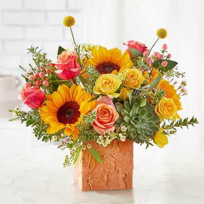 Sunflower Season Bouquet – WARD'S FLORIST AND GREENHOUSE, Beverly MA