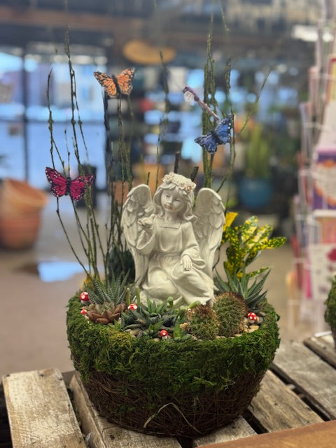 Angel Succulent Sympathy Garden