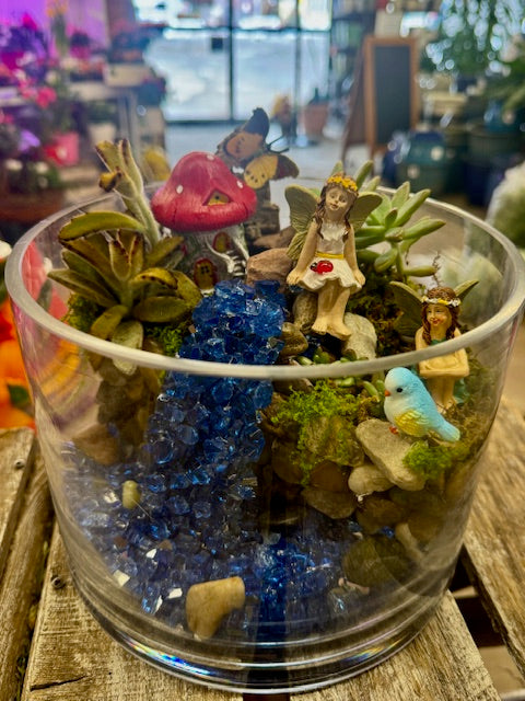 Enchanted Blue Falls Fairy Garden