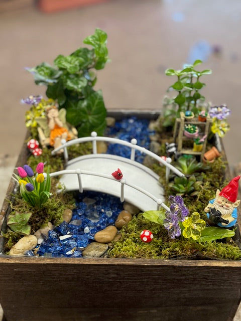 Enchanted Bridge Fairy Garden