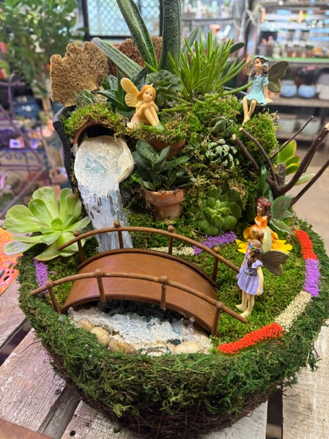 Enchanted Fairy Falls Bridge Garden – WARD'S FLORIST AND GREENHOUSE, Beverly MA