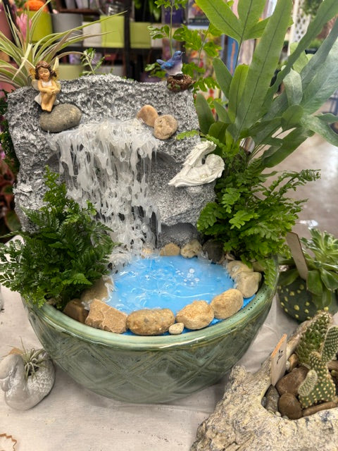 Enchanted Fairy Waterfall Garden – WARD'S FLORIST AND GREENHOUSE, Beverly MA