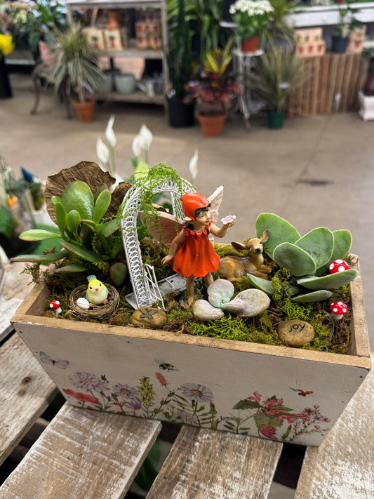 The Joyful Garden Fairy   – WARD'S FLORIST AND GREENHOUSE, Beverly MA