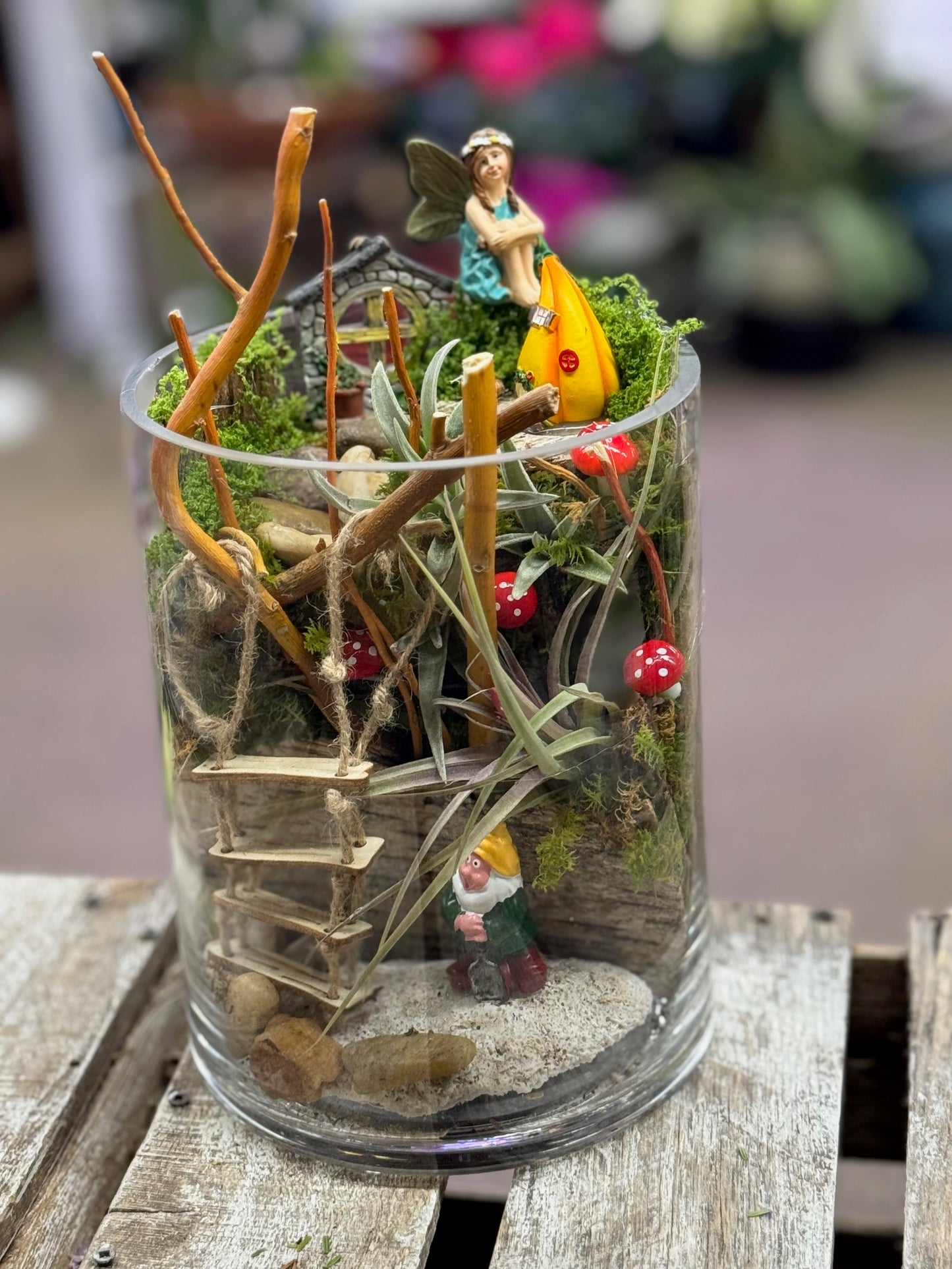 The Fairy Treehouse Ladder Garden