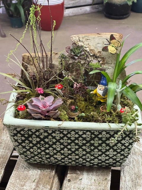 Gnome's Woodland Workday Garden