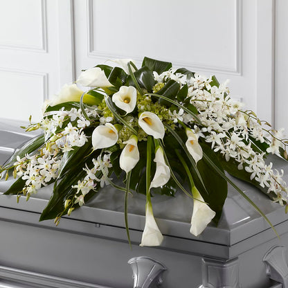 Angel Wings Casket Spray – WARD'S FLORIST AND GREENHOUSE, Beverly MA