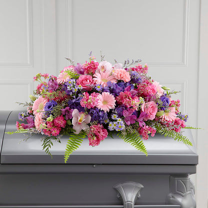 Glorious Garden Casket Spray – WARD'S FLORIST AND GREENHOUSE, Beverly MA