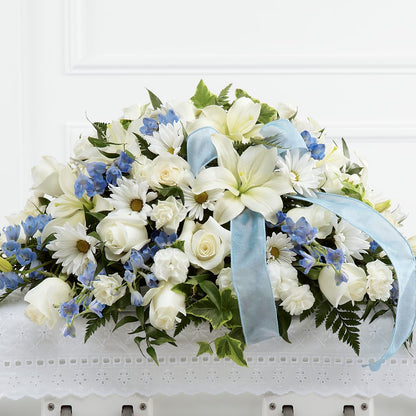 Tender Treasure Casket Spray – WARD'S FLORIST AND GREENHOUSE, Beverly MA