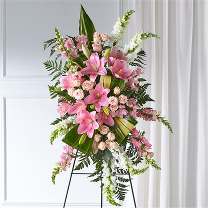 Elegant Embrace Standing Spray – WARD'S FLORIST AND GREENHOUSE, Beverly MA