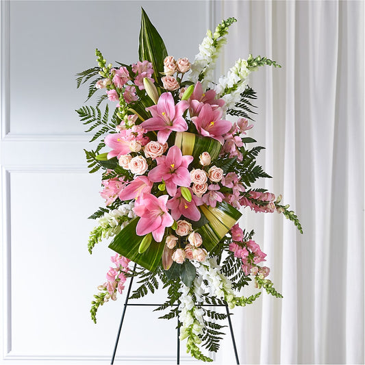 Elegant Embrace Standing Spray – WARD'S FLORIST AND GREENHOUSE, Beverly MA