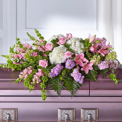Life's Gratitude Casket Spray – WARD'S FLORIST AND GREENHOUSE, Beverly MA