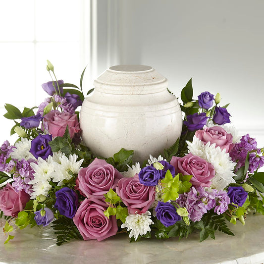 Blooming Sympathy Cremation Adornment – WARD'S FLORIST AND GREENHOUSE, Beverly MA