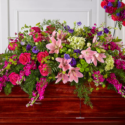 Radiant Tribute Casket Spray – WARD'S FLORIST AND GREENHOUSE, Beverly MA
