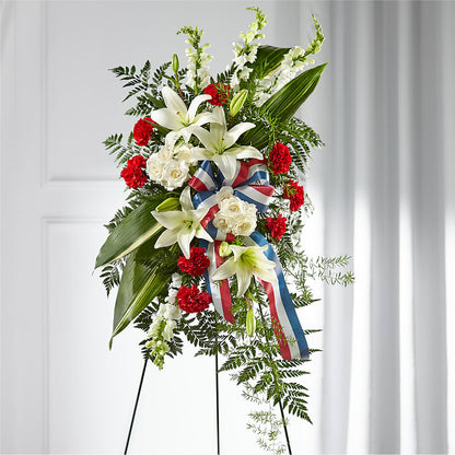 Stars of Life Standing Spray – WARD'S FLORIST AND GREENHOUSE, Beverly MA