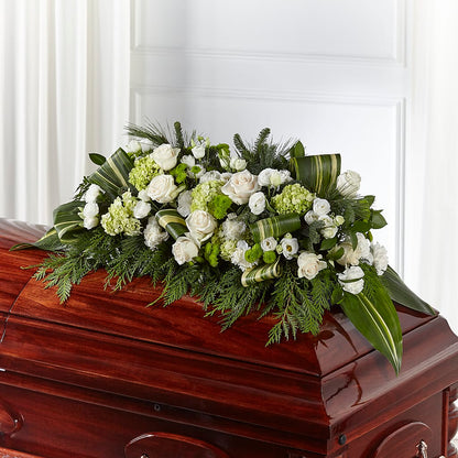 Hopeful Gesture Casket Spray – WARD'S FLORIST AND GREENHOUSE, Beverly MA