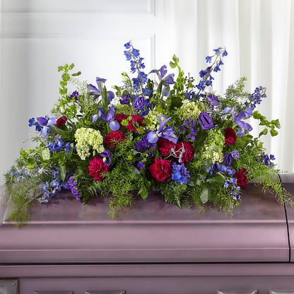 Always Treasured Casket Spray – WARD'S FLORIST AND GREENHOUSE, Beverly MA
