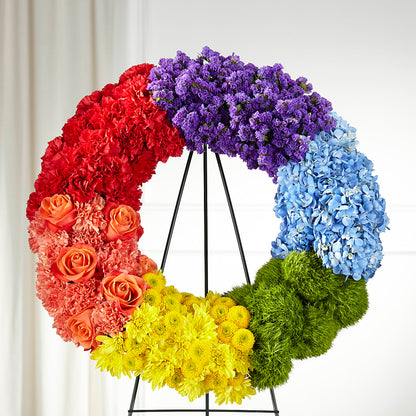 Circle of Love Wreath – WARD'S FLORIST AND GREENHOUSE, Beverly MA