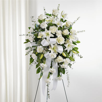 With Care Standing Spray – WARD'S FLORIST AND GREENHOUSE, Beverly MA