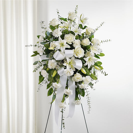 With Care Standing Spray – WARD'S FLORIST AND GREENHOUSE, Beverly MA