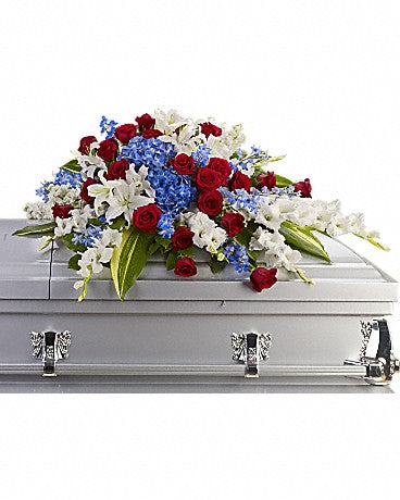 Distinguished Service Casket Spray – WARD'S FLORIST AND GREENHOUSE, Beverly MA