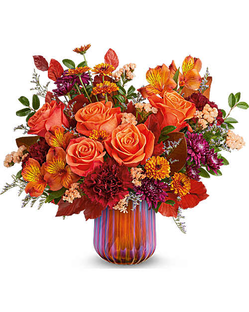 Amber Glow Arrangement – WARD'S FLORIST AND GREENHOUSE, Beverly MA