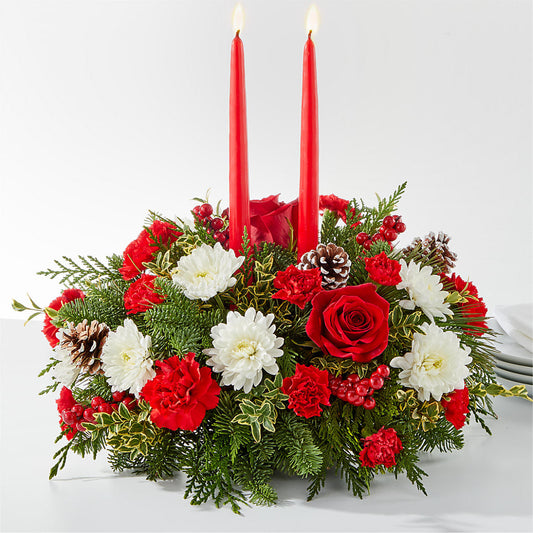 Holiday Soiree Centerpiece – WARD'S FLORIST AND GREENHOUSE, Beverly MA