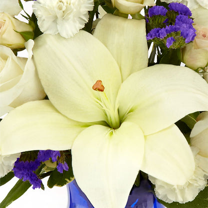 Sapphire Rush Bouquet – WARD'S FLORIST AND GREENHOUSE, Beverly MA