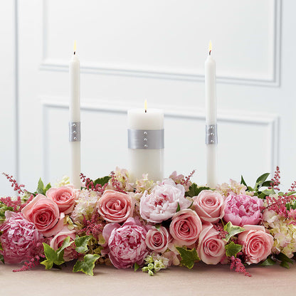 Worldwide Romance Unity Candle Arrangement – WARD'S FLORIST AND GREENHOUSE, Beverly MA