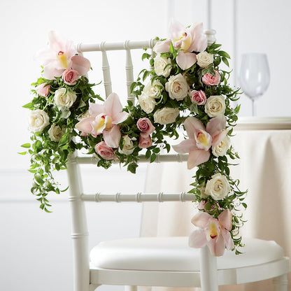 Orchid Rose Chair Décor – WARD'S FLORIST AND GREENHOUSE, Beverly MA