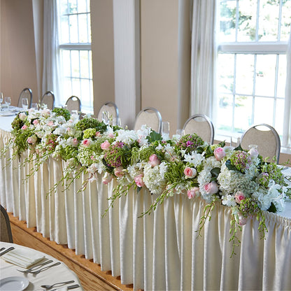 State of Joy Head Table Arrangement – WARD'S FLORIST AND GREENHOUSE, Beverly MA